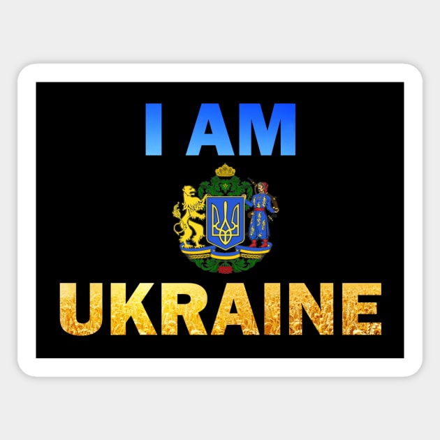 I Am Ukraine Slogan Sticker by AlexMir